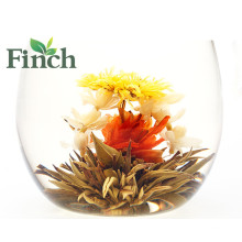 Mano natural atada floración floreciente flor Artística bola té chino chino floraciones individualmente sellada al vacío gran idea de regalo